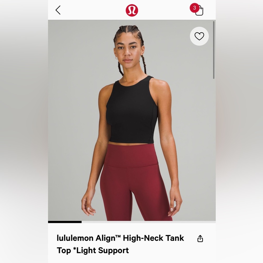 Lululemon Align High Neck Tank Top